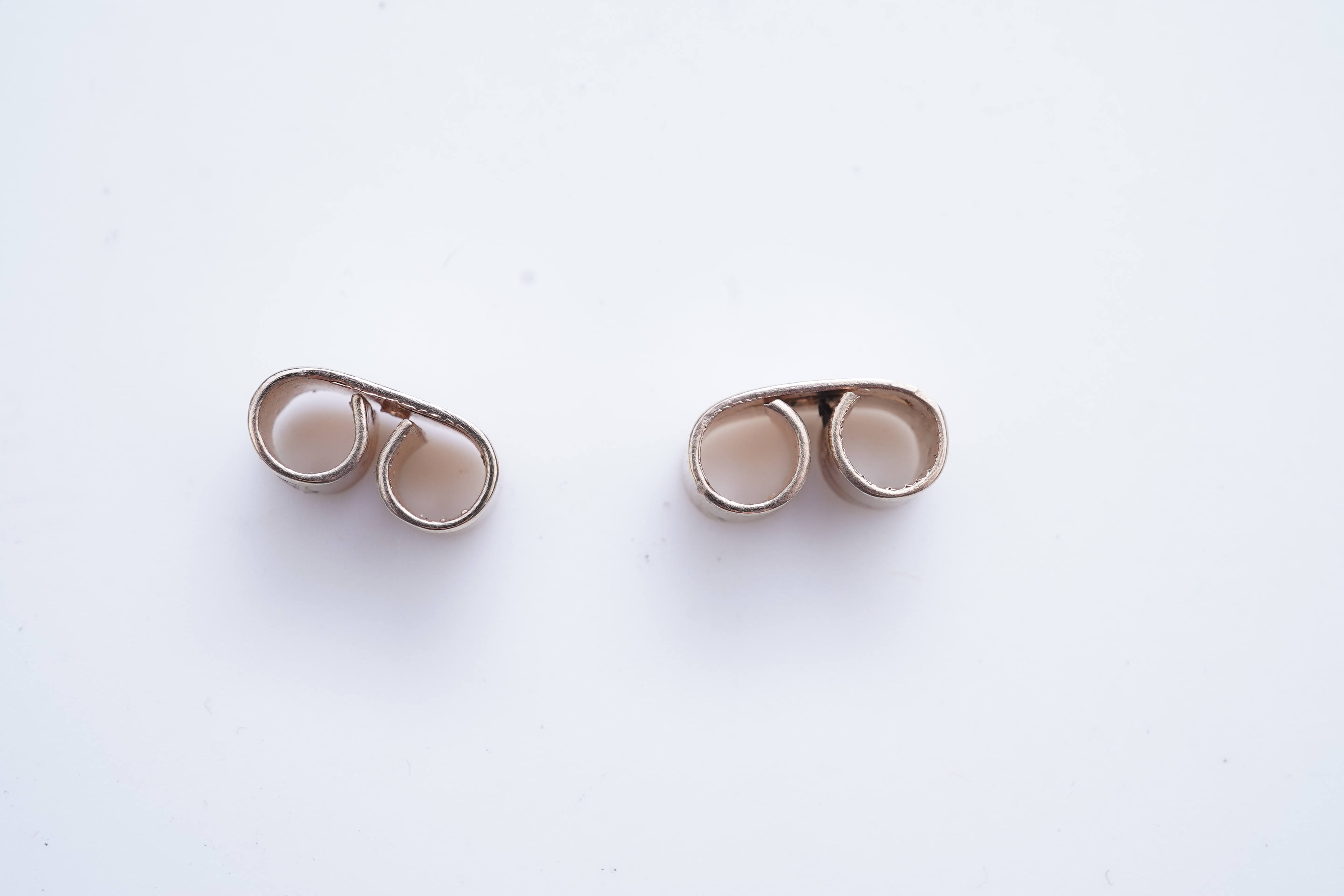 A pair of diamond earrings, early 20th century